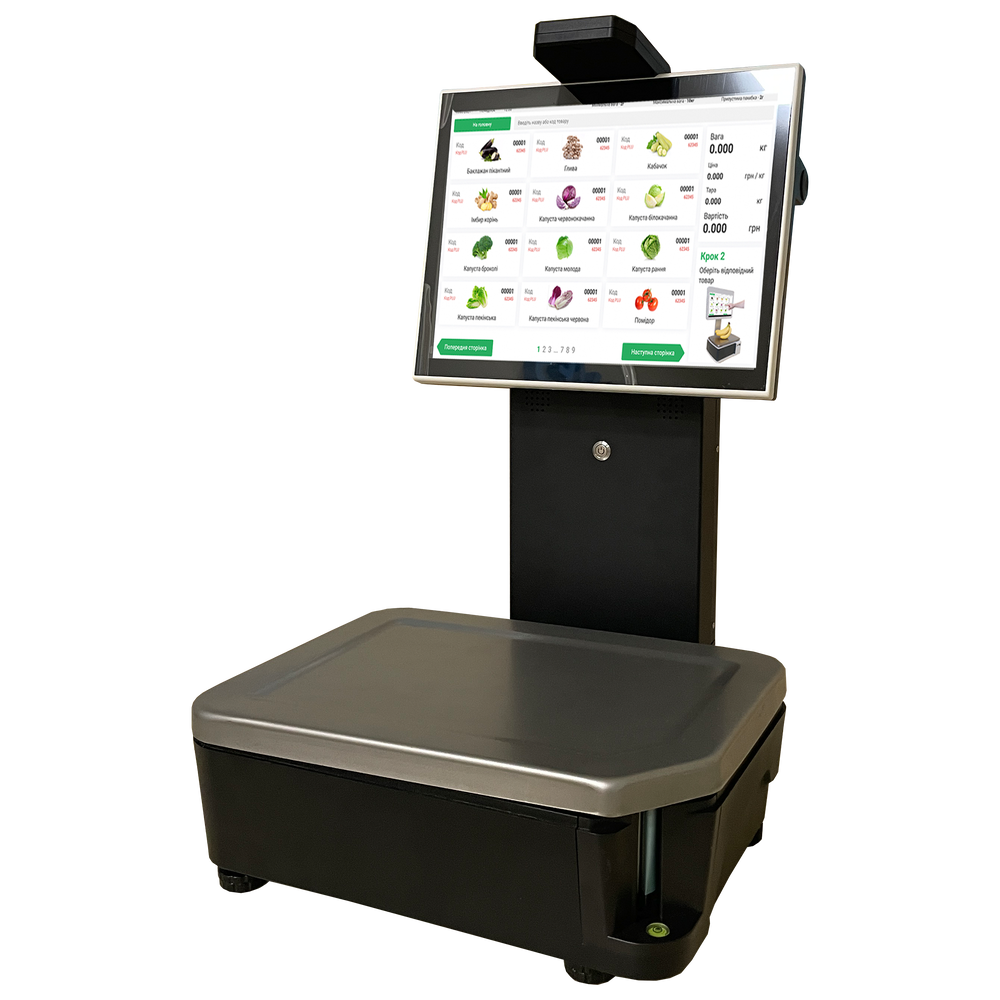 Dneproves VTD-VS 15 kg self-service scales with label printing - buy in the Torgsoft online store
