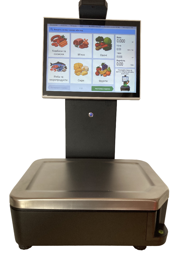 Dneproves VTD-VS 15 kg self-service scales with label printing - buy in the Torgsoft online store